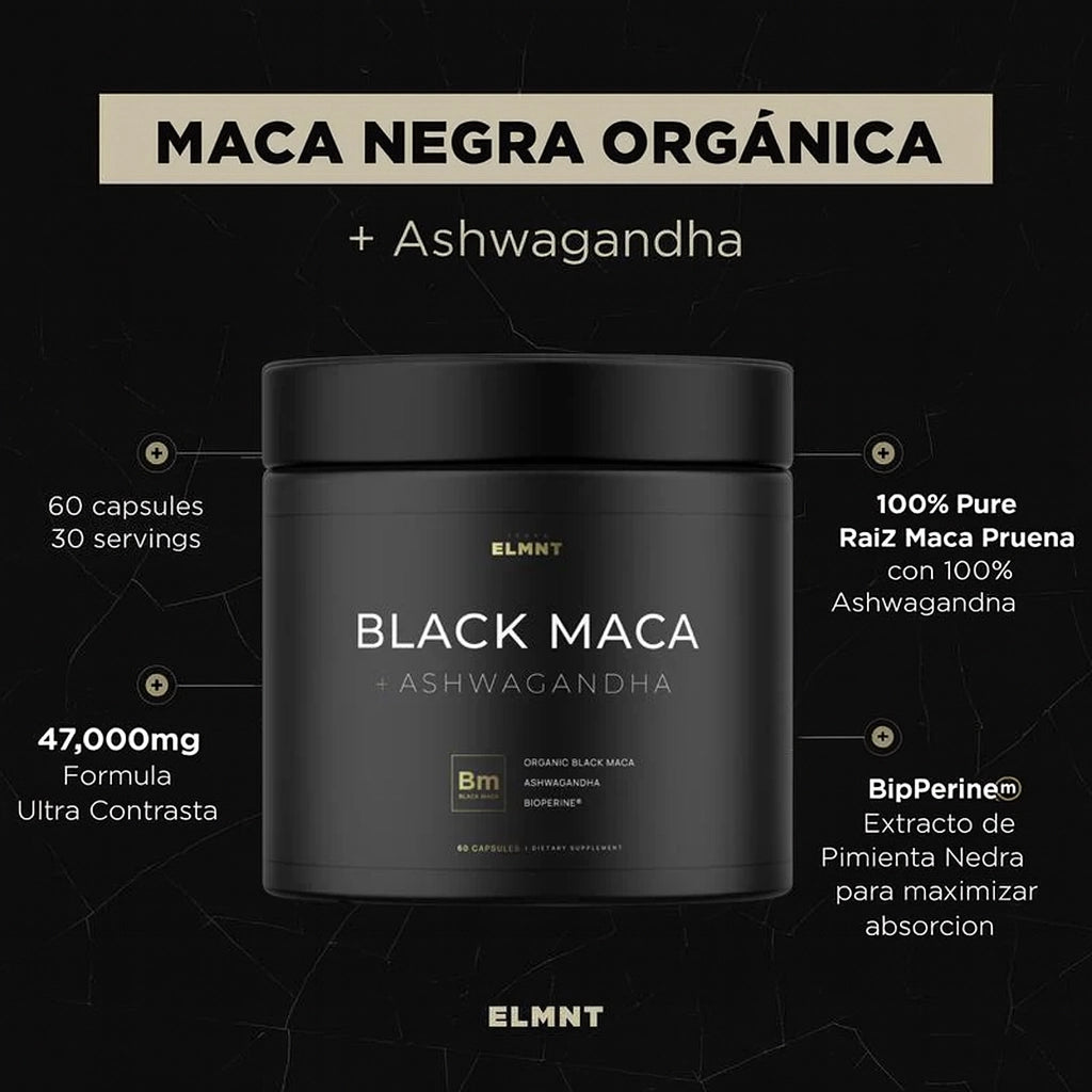 Maca Negra Orgánica con Ashwagandha